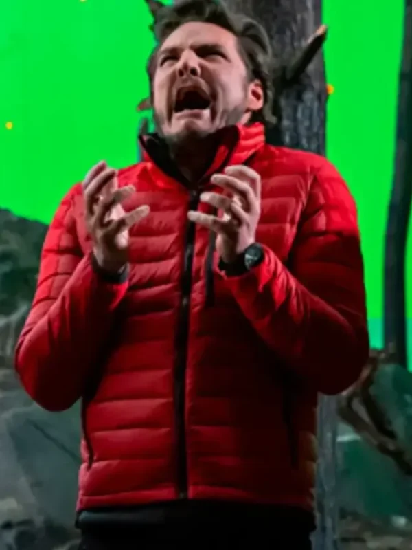 The Bubble Pedro Pascal Red Jacket