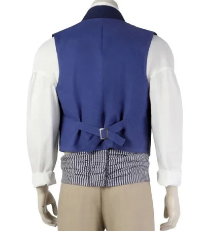 The Little Mermaid 2023 Jonah Hauer-King Blue Vest