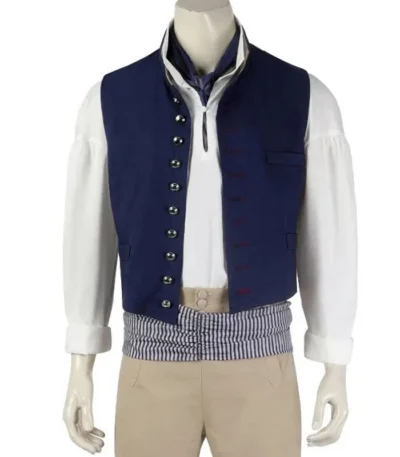 The Little Mermaid 2023 Jonah Hauer-King Blue Vest