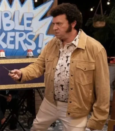 The Righteous Gemstones S03 Danny McBride Beige Trucker Jacket
