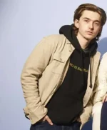 The Starling Girl 2023 Austin Abrams Beige Jacket