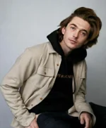 The Starling Girl 2023 Austin Abrams Beige Jacket