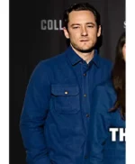 The Starling Girl 2023 Lewis Pullman Blue Jacket
