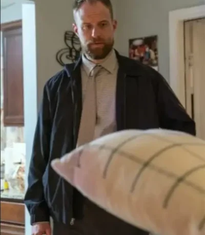 The Thing About Pam S01 Capt Mike Lang Black Bomber Jacket