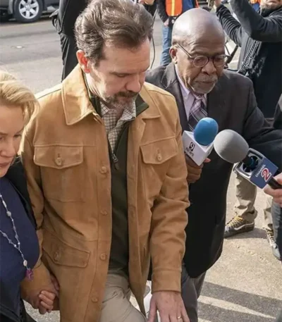The Thing About Pam S01 Sean Bridgers Brown Cotton Jacket