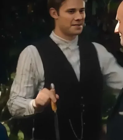 The Waltons’ Thanksgiving Logan Shroyer Black Vest