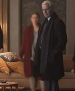 The Woman in the Window Alistair Russell Mid Length Black Coat