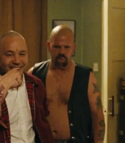 This Is England George Newton Black Leather Vest
