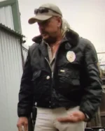 Tiger King Joe Exotic Fur Collar G-1 Bomber Jacket