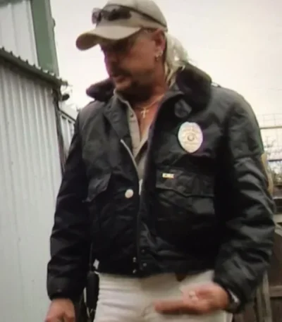 Tiger King Joe Exotic Fur Collar G-1 Bomber Jacket