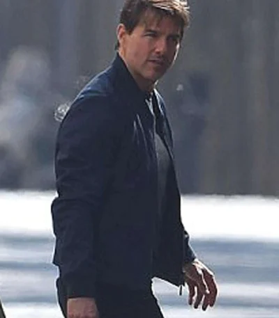 Tom Cruise Mission Impossible 6 Navy Blue Jacket