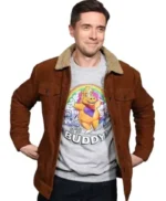 Buddy Premiere Topher Grace Brown Jacket
