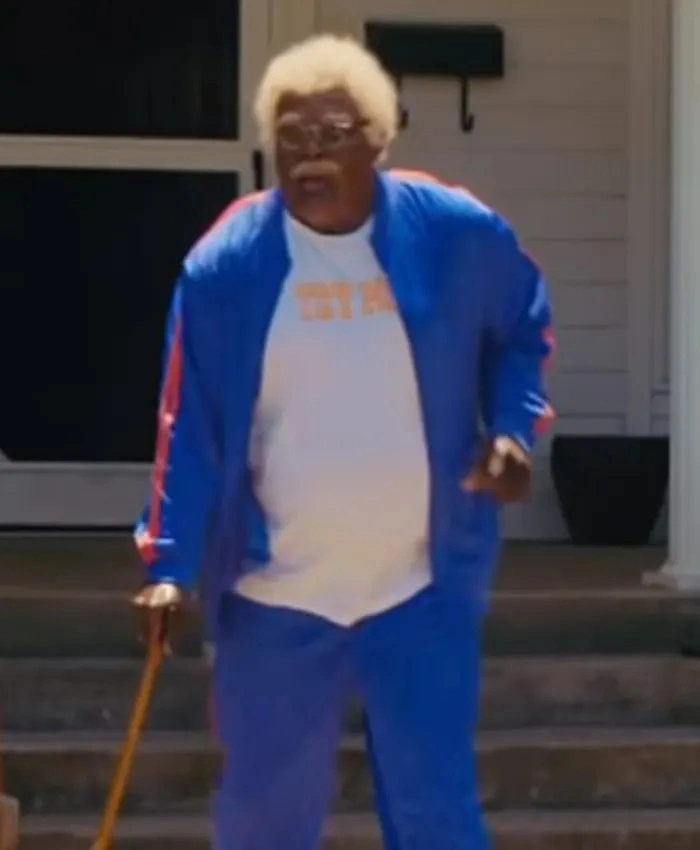 Tyler Perry’s A Madea Homecoming Blue Bomber Jacket Tyler Perry’s A Madea Homecoming Blue Bomber Jacket