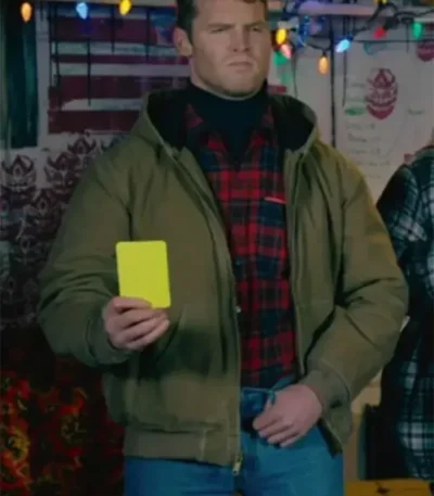 Wayne Letterkenny Green Bomber Jacket With Hood