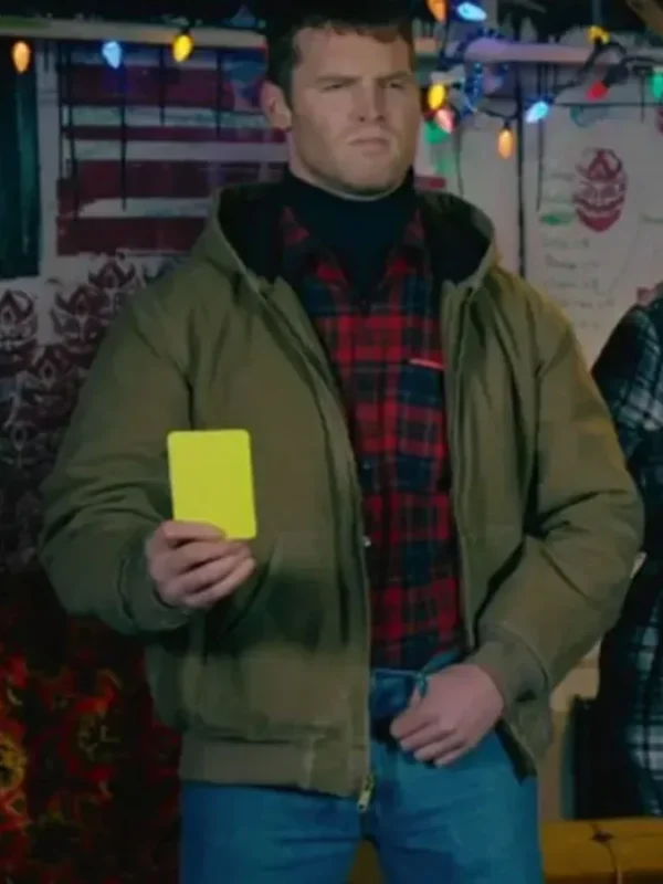 Wayne Letterkenny Green Bomber Jacket With Hood