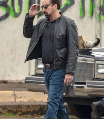 Willy’s Wonderland The Janitor Black Leather Jacket