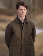 Young Royals S02 Wilhelm Brown Quilted Jacket