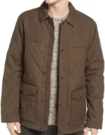 Young Royals S02 Wilhelm Brown Quilted Jacket
