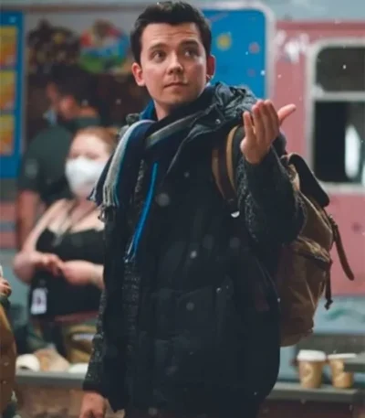 Your Christmas or Mine Asa Butterfield Puffer Vest