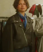 2026 Zendaya Black Biker Jacket