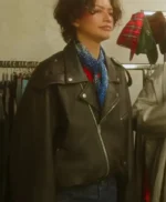 2026 Zendaya Black Biker Jacket