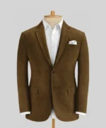 Alex Trendy Brown Corduroy Suit For Mens