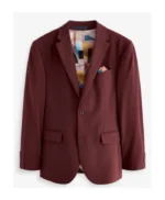 Alison Brick Red 2 Piece Suit For Mens