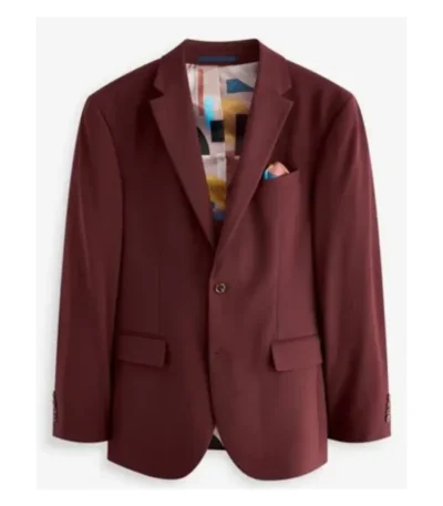 Alison Brick Red 2 Piece Suit For Mens