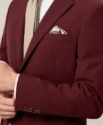 Alison Brick Red 2 Piece Suit For Mens