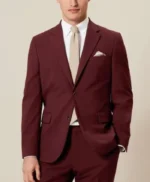 Alison Brick Red 2 Piece Suit For Mens