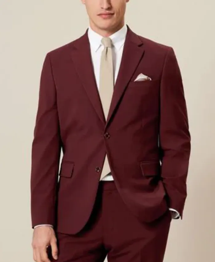 Alison Brick Red 2 Piece Suit For Mens Alison Brick Red 2 Piece Suit For Mens
