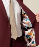 Alison Brick Red 2 Piece Suit For Mens