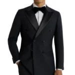Blue Double Breasted Tuxedo Suit For Men’s