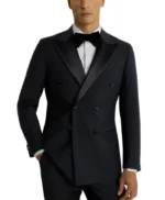 Blue Double Breasted Tuxedo Suit For Men’s
