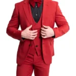 Charles Red Wedding Tuxedo Suit
