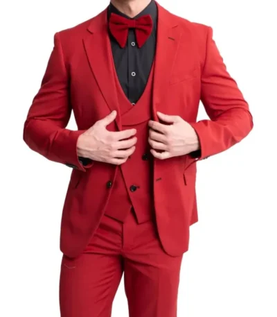 Charles Red Wedding Tuxedo Suit