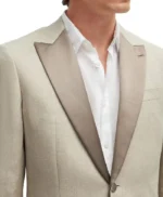 David Trendy Beige Wedding Suit
