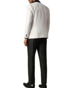 Elegant Men’s 3 Piece White and Black Tuxedo