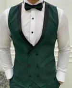 Men 3 Piece Suit Green Tuxedo Suit