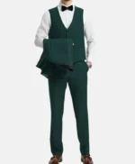 Men’s 3 Piece Emerald Green Tuxedo Suit
