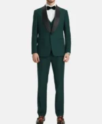 Men’s 3 Piece Emerald Green Tuxedo Suit