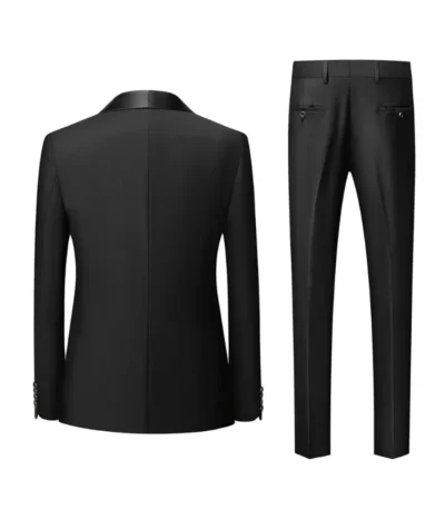 Men’s Black 3 Piece Black Tuxedo 2024