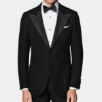 Men’s Black Tailored Fit 2 Piece Suit