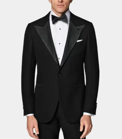 Men’s Black Tailored Fit 2 Piece Suit