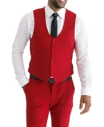 Men’s Red Prom Suit For Wedding