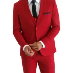 Men’s Red Prom Suit For Wedding