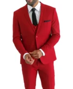 Men’s Red Prom Suit For Wedding