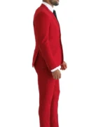 Men’s Red Prom Suit For Wedding
