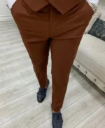 Men’s Slim Fit Dark Brown 3 Piece Suit