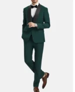 Men’s 3 Piece Emerald Green Tuxedo Suit